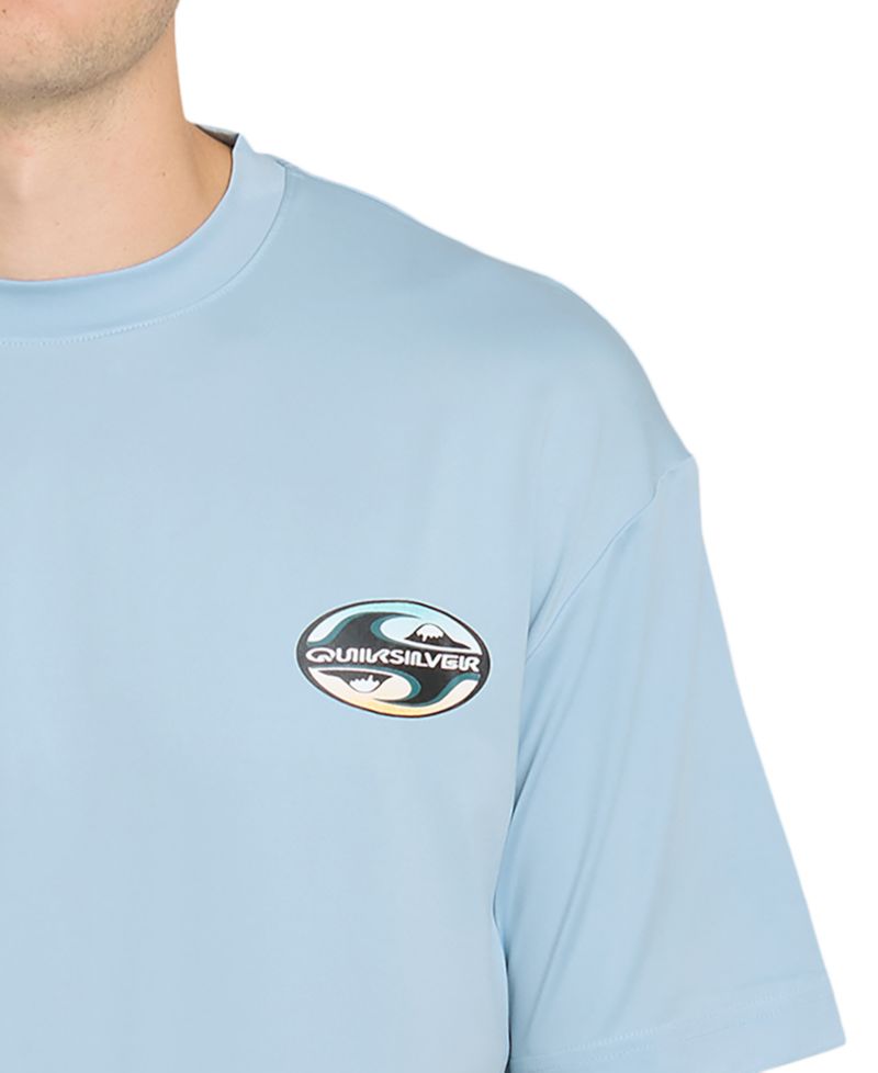 Men's Graphic Printed Short-Sleeve Swim T-Shirt
