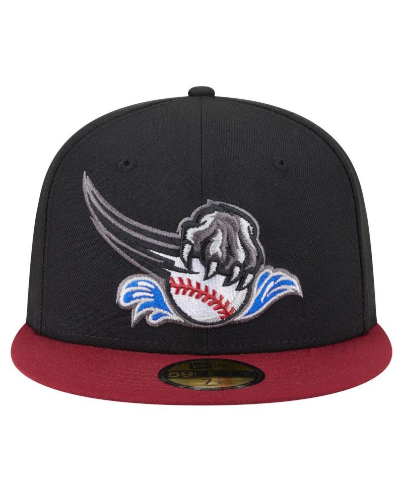 Men's Black/Red Sacramento River Cats Authentic Collection 59FIFTY Fitted Hat