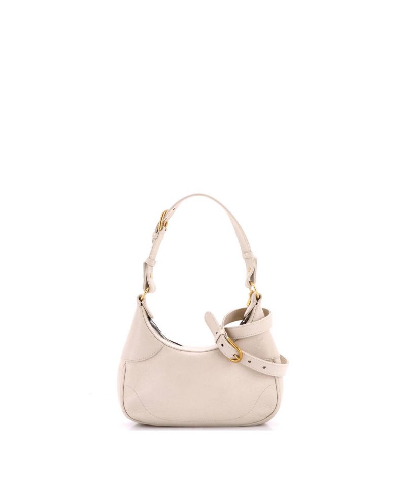 Small Aphrodite Zip Shoulder Bag Leather