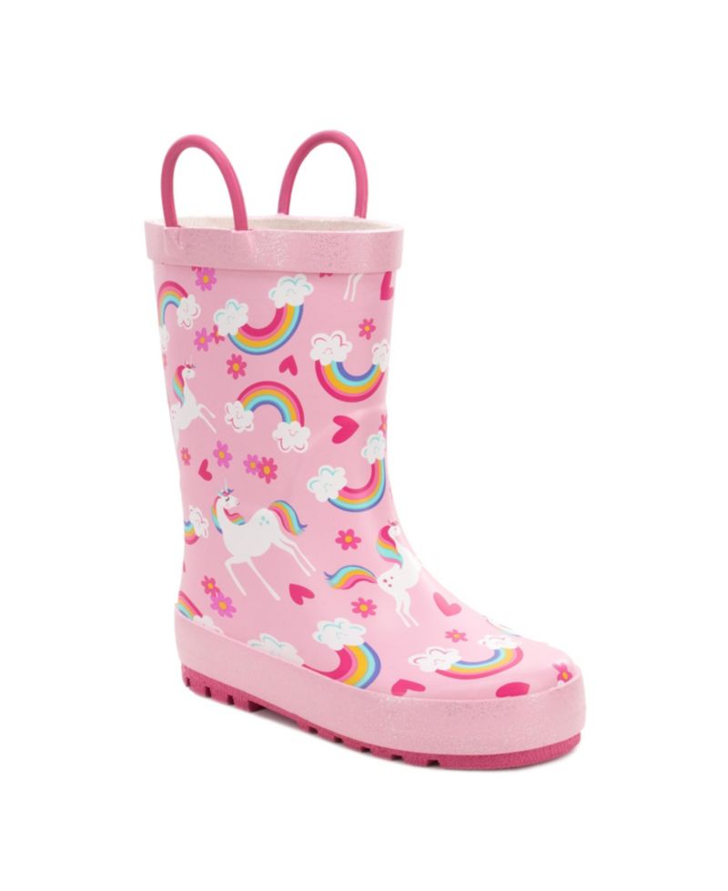 Big Girls Unicorn Fields Rain Boot