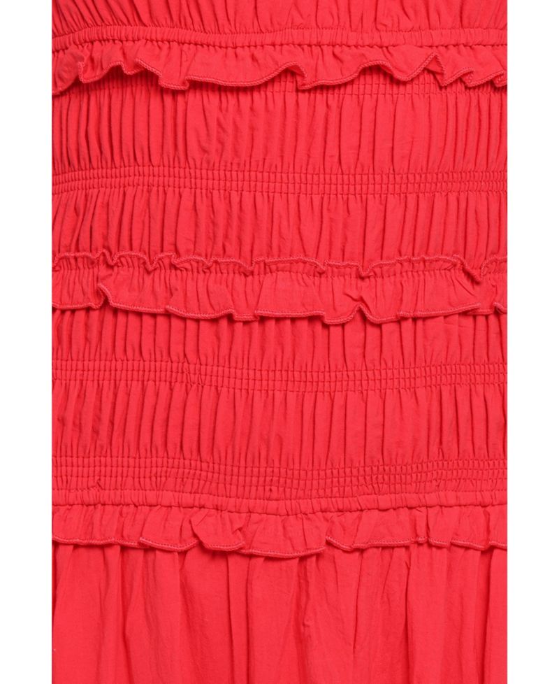 Women's Enola Square Neck A-Line Midi Dress