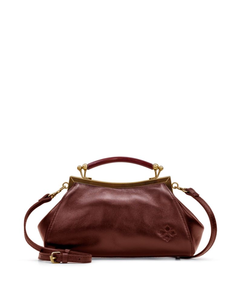 Kelmscott Small Leather Frame Crossbody Bag