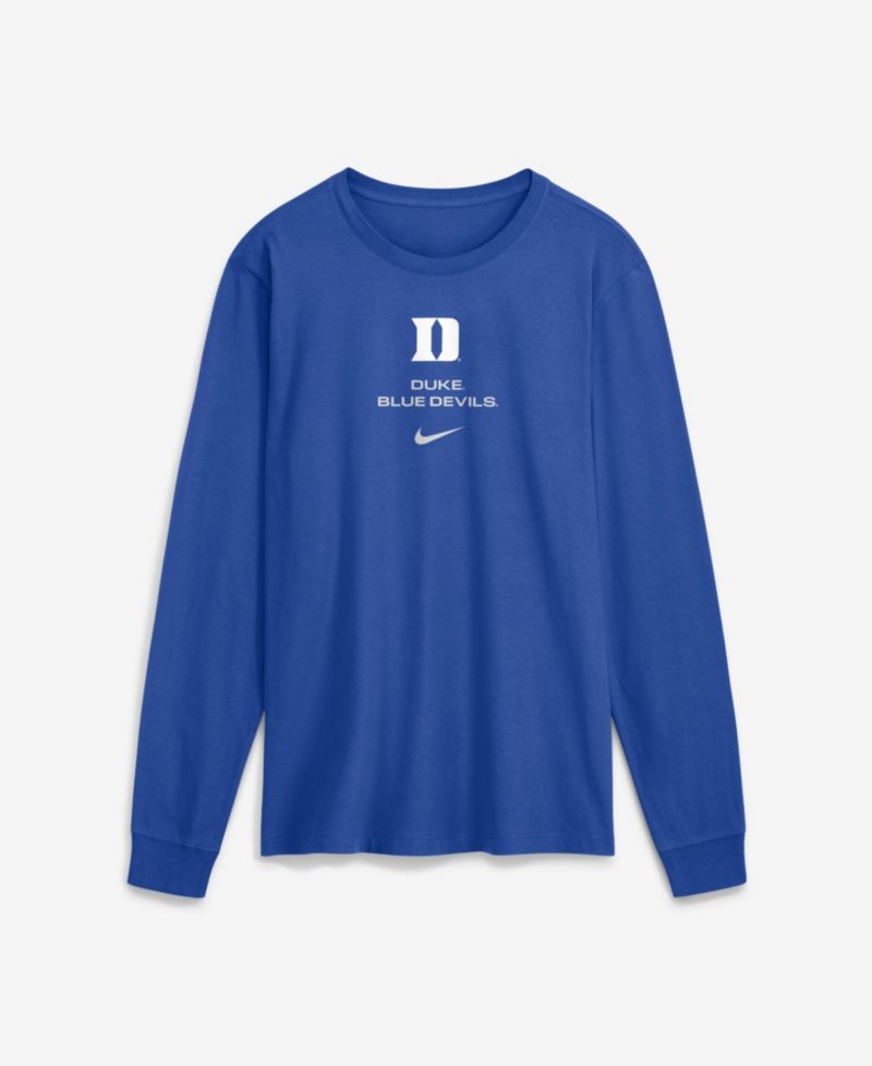 Men's Duke Blue Devils Sideline Dri-FIT Long Sleeve T-Shirt
