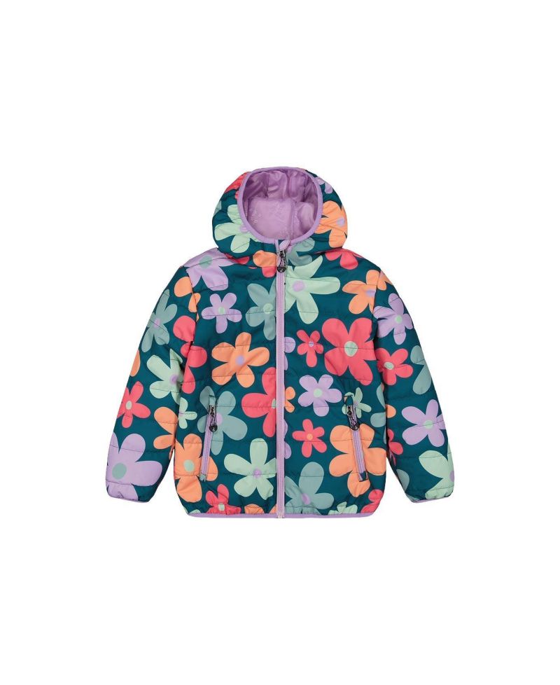 Little and Big Girl (6-14) Quilted Mid-Season Jacket
