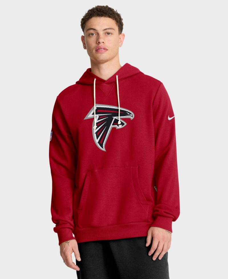 Men's Red Atlanta Falcons Sideline Standard Issue Initial Home Dri-FIT Hoodie