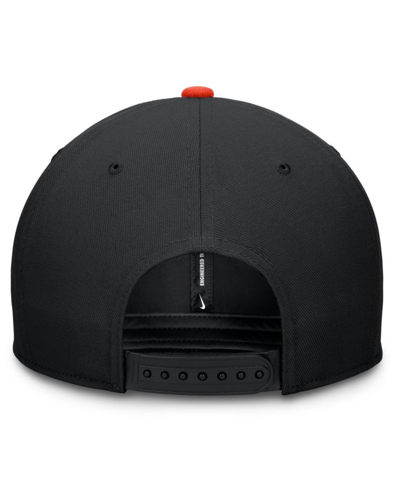 Men's Black/Orange San Francisco Giants Pro Dri-FIT snapback Hat