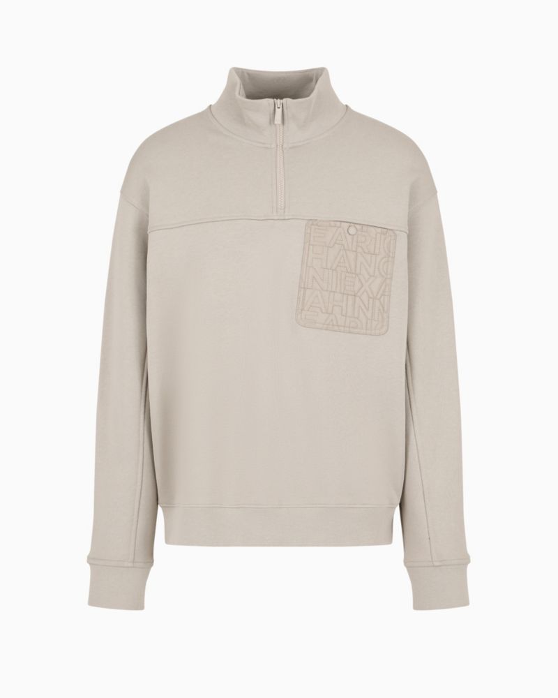 Men's Quarter-Zip Long-Sleeve Sweatshirt