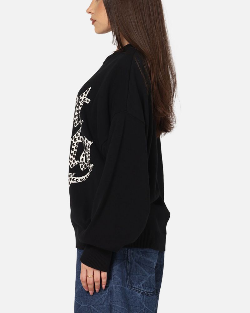 Men's Sanctified Crewneck Sweater - Black 3XL
