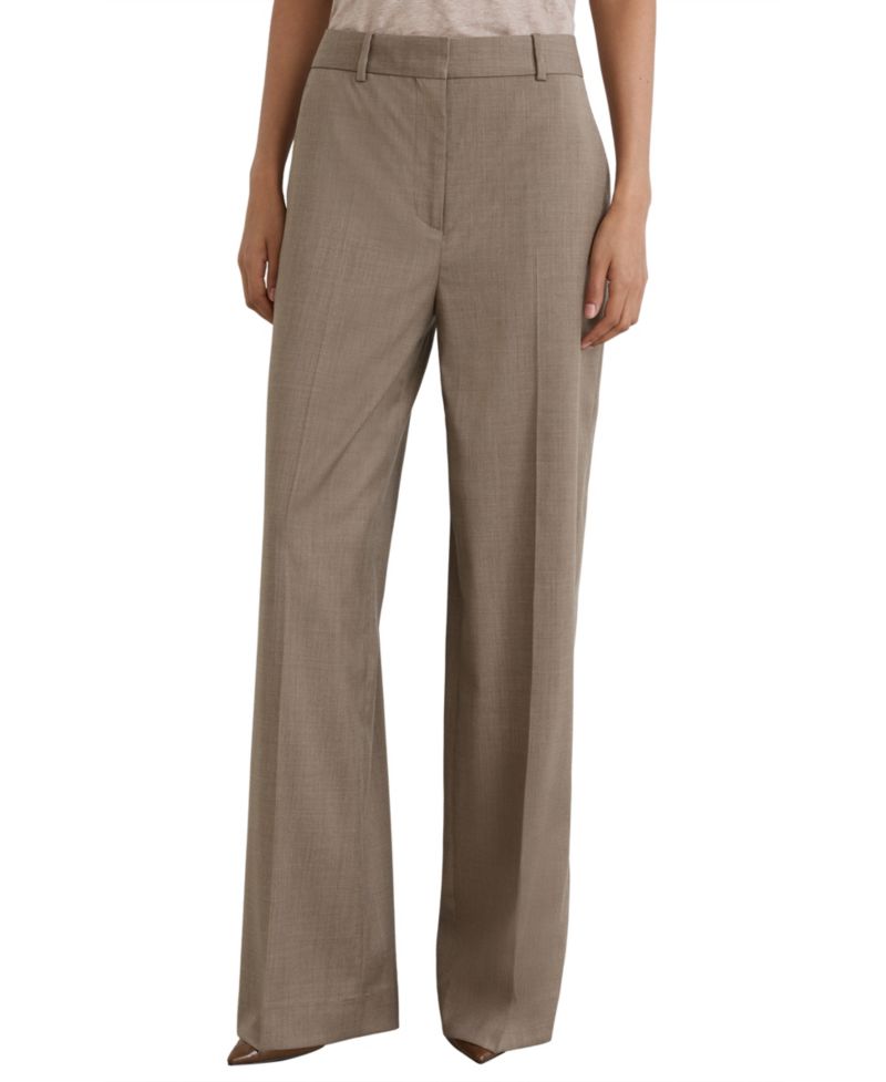 Women's Adie Wool-Blend Wide-Leg Trousers