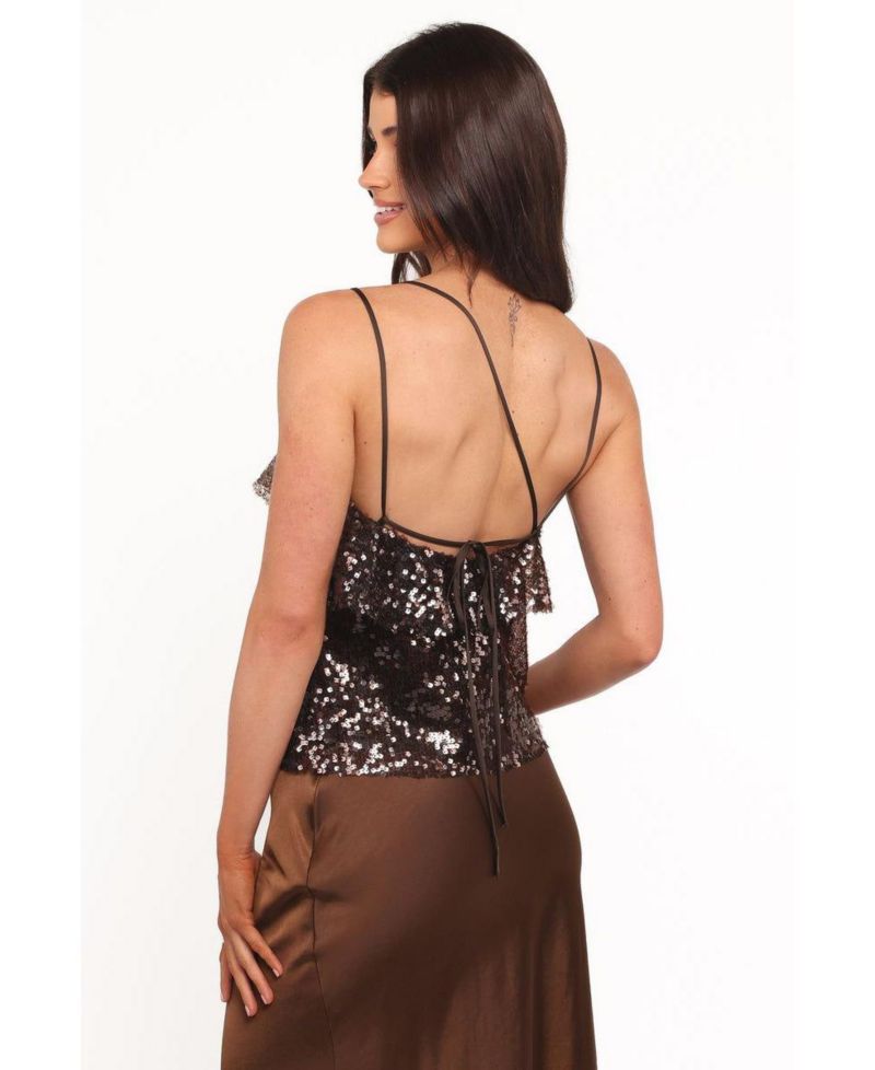 Women's Zinnia Sequins Sleeveless Top