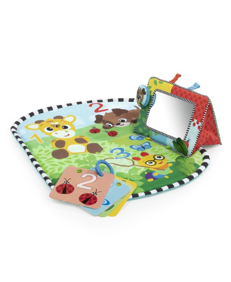 Infant Discovery Garden Tummy Time Mat Mirror