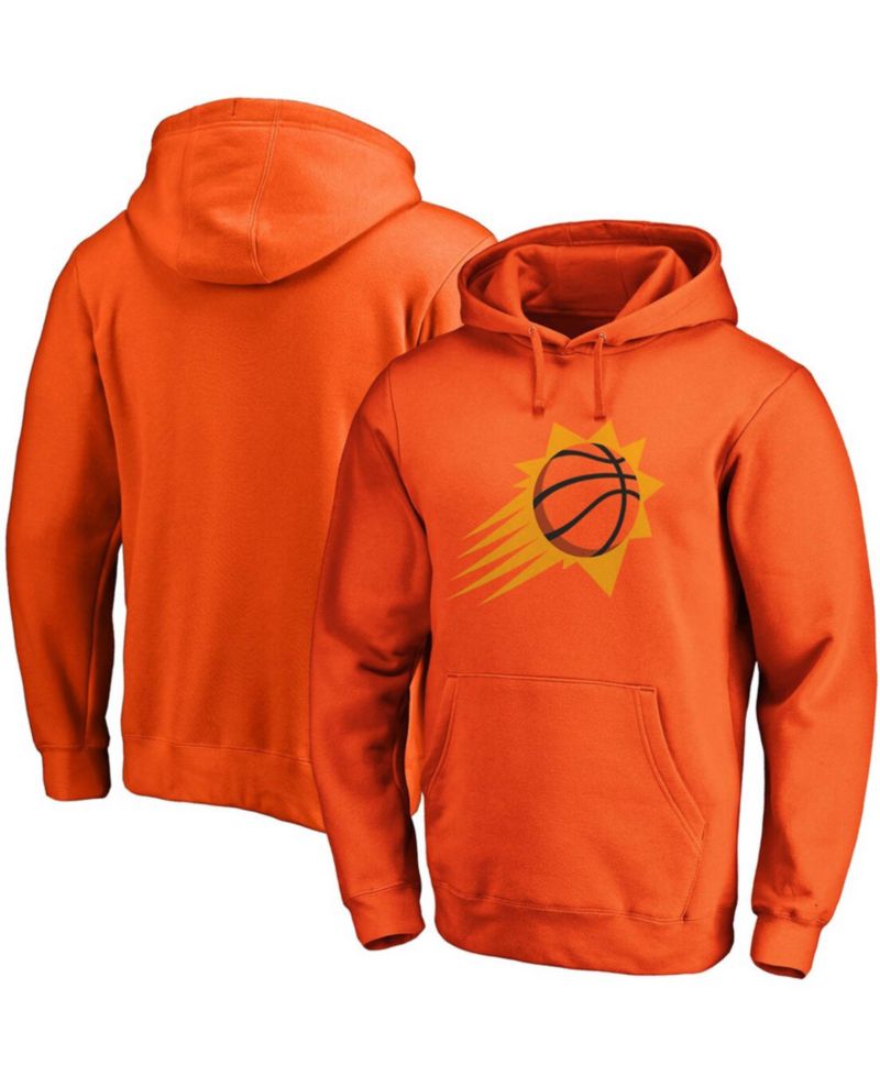 Men's Orange Phoenix Suns Primary Team Logo Pullover Hoodie