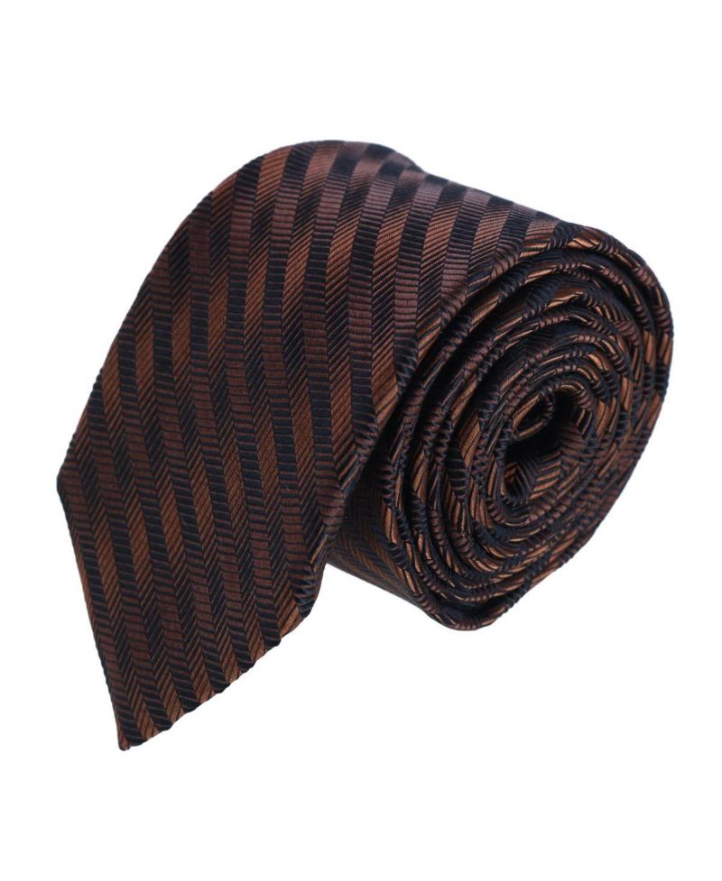 Men's Nathanial Regal Patterned Diagonal Line Silk Business Necktie