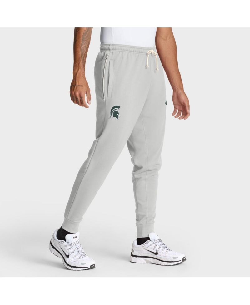 Men's Gray Michigan State Spartans 2025 Sideline Standard Issue Dri-FIT Taper Pants