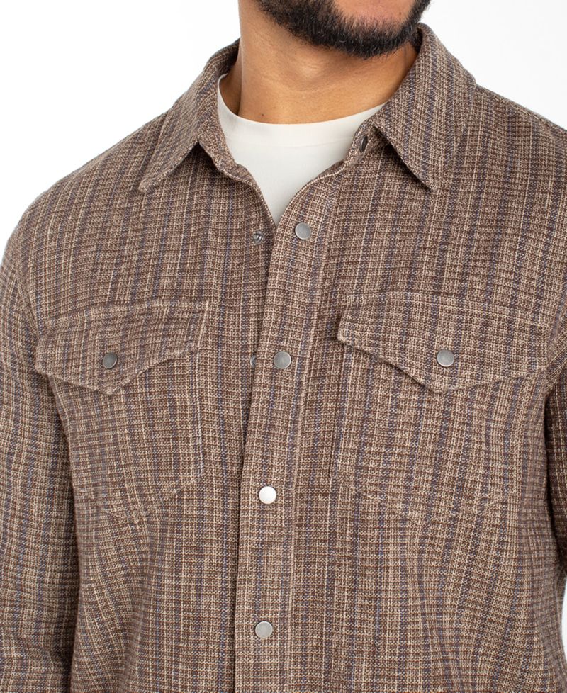 Men's Button-Front Overshirt
