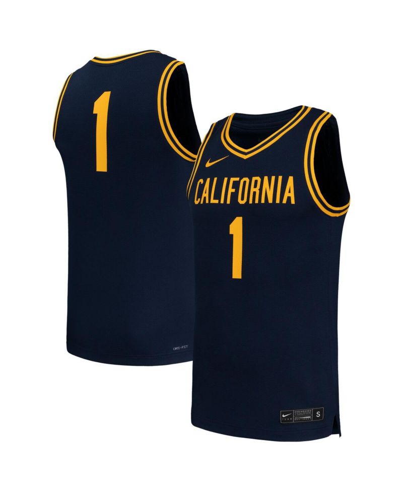 Men's 1 Navy Cal Bears Replica Basketball Jersey