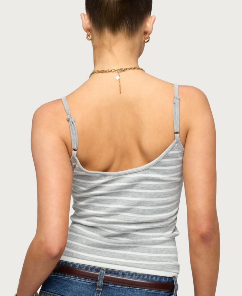 Women's Layered Contrast Striped Tank Top