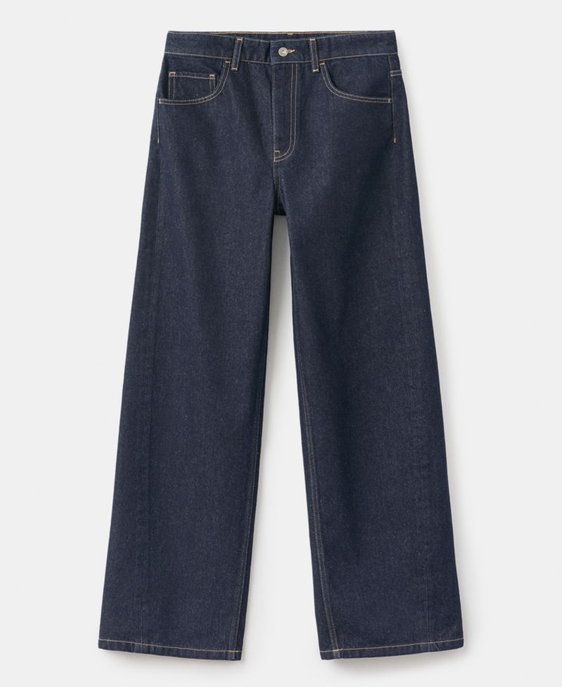 Women's Mid-Rise Rinse-Wash Balloon Jeans