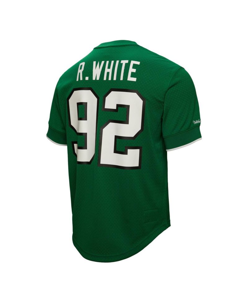 Men's Reggie White Kelly Green Philadelphia Eagles Retired Player Name & Number Mesh Top