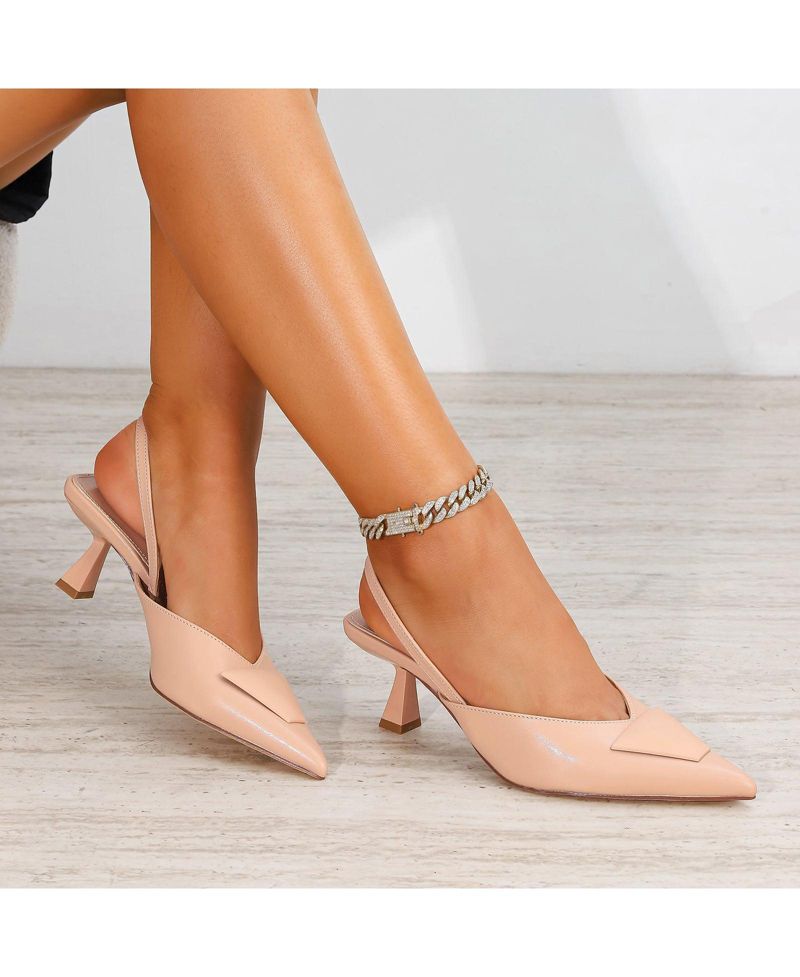 Women's Corless Slingback Pumps