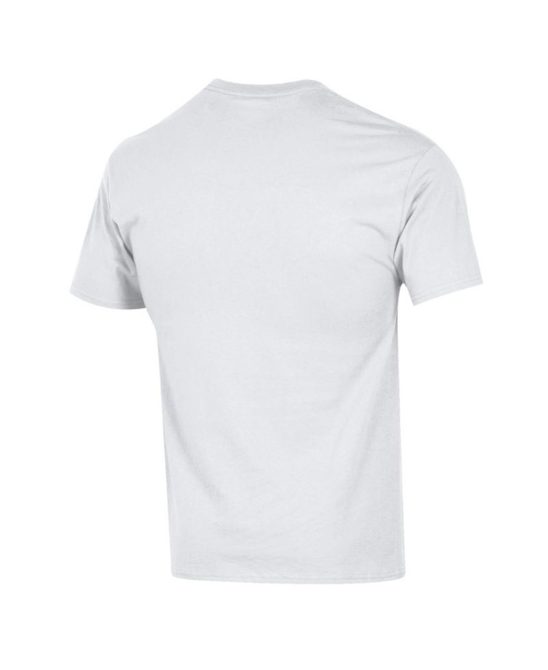 Men's White Los Angeles Dodgers Team Name T-Shirt