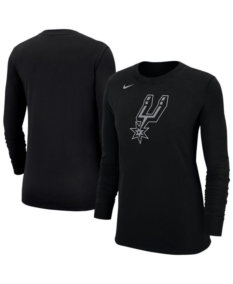 Women's Black San Antonio Spurs Logo Core Long Sleeve T-Shirt