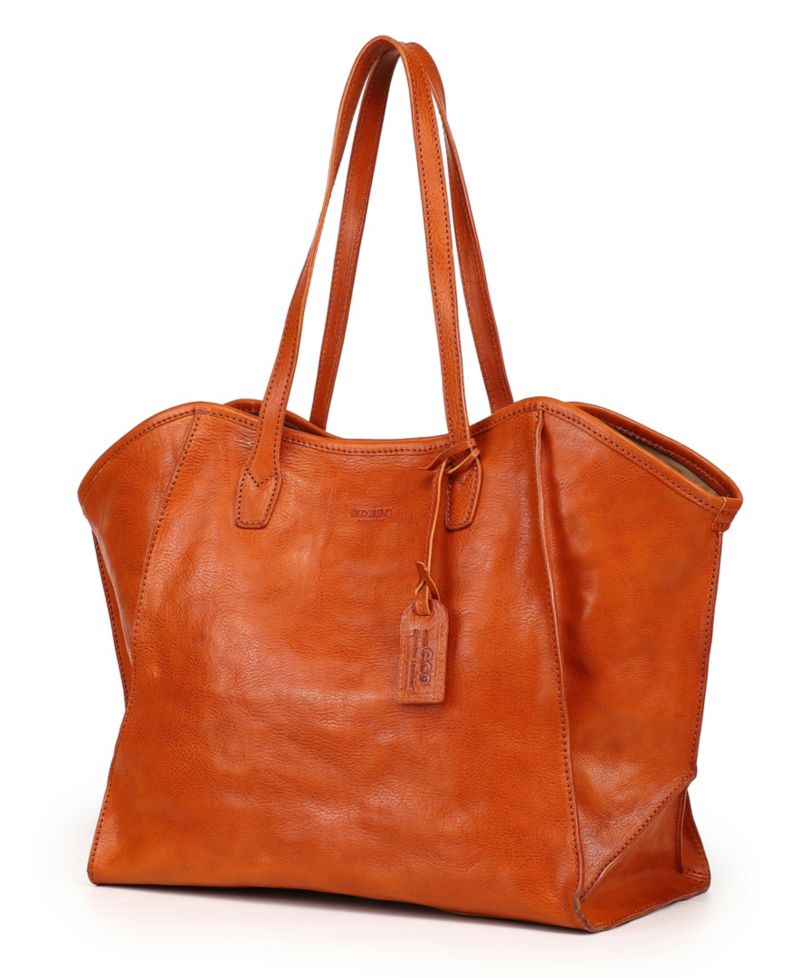 Iris Large Leather Carryall Tote Handbag