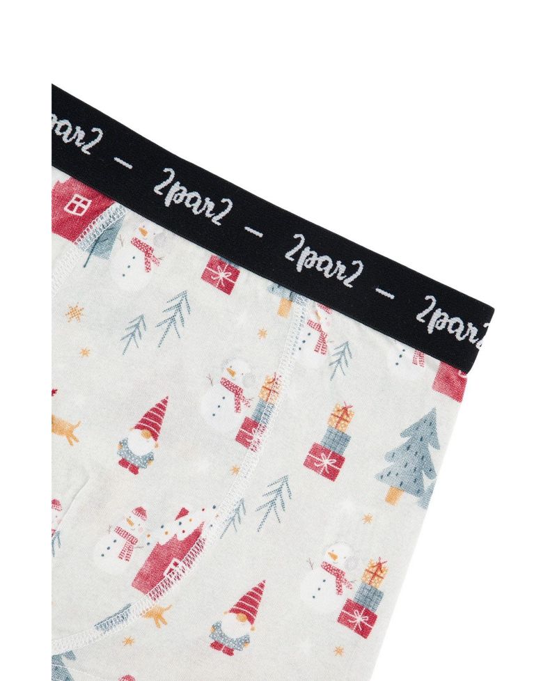Little and Big Boy (2-5)Boxer Pack Of 3 Holiday Prints