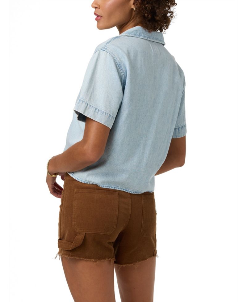 Women's Og Channing Short-Sleeve Cotton Denim Shirt