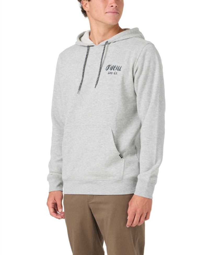 Men's Vista Solid Screen Print Long-Sleeve Graphic Hoodie