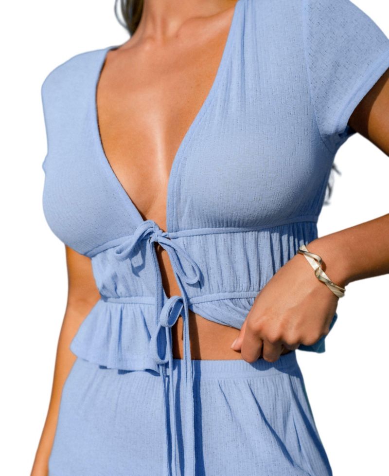 Women's Just a Little Extra Blue 2-Piece Set