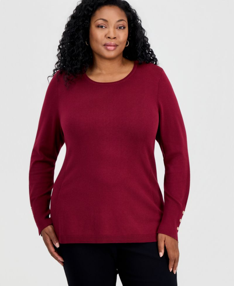 Petite Rivet-Detail Sweater