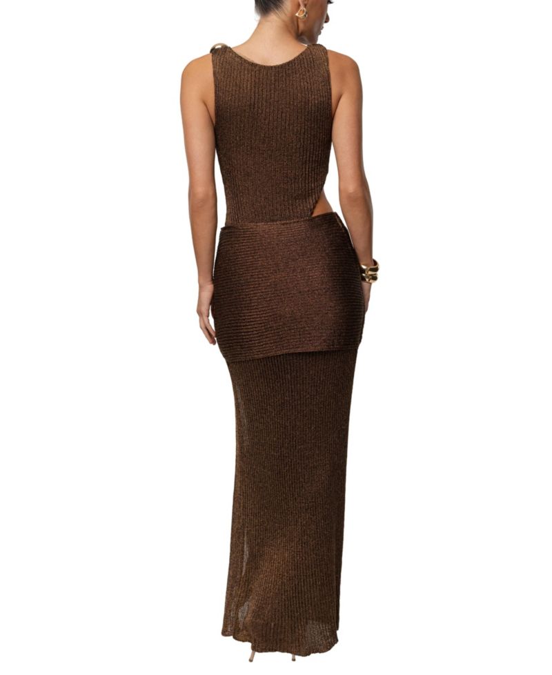 Women's Hazel Metallic Wrap High-Waisted Skirt