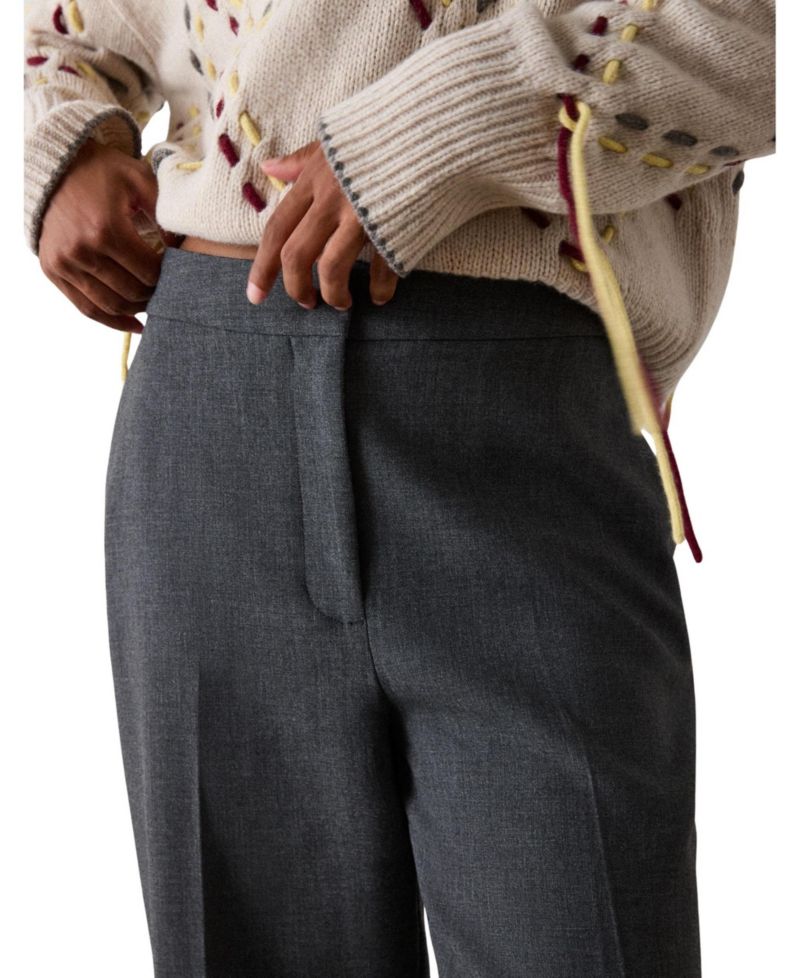 Women's High-Rise Straight-Leg Trouser