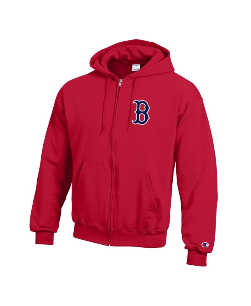 Men's Red Boston Red Sox Powerblend Full-Zip Hoodie