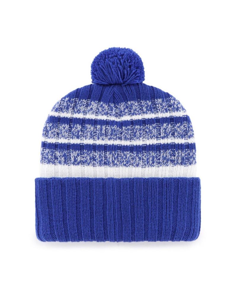 Men's Royal Denver Broncos Tavern Cuffed Knit Hat with Pom