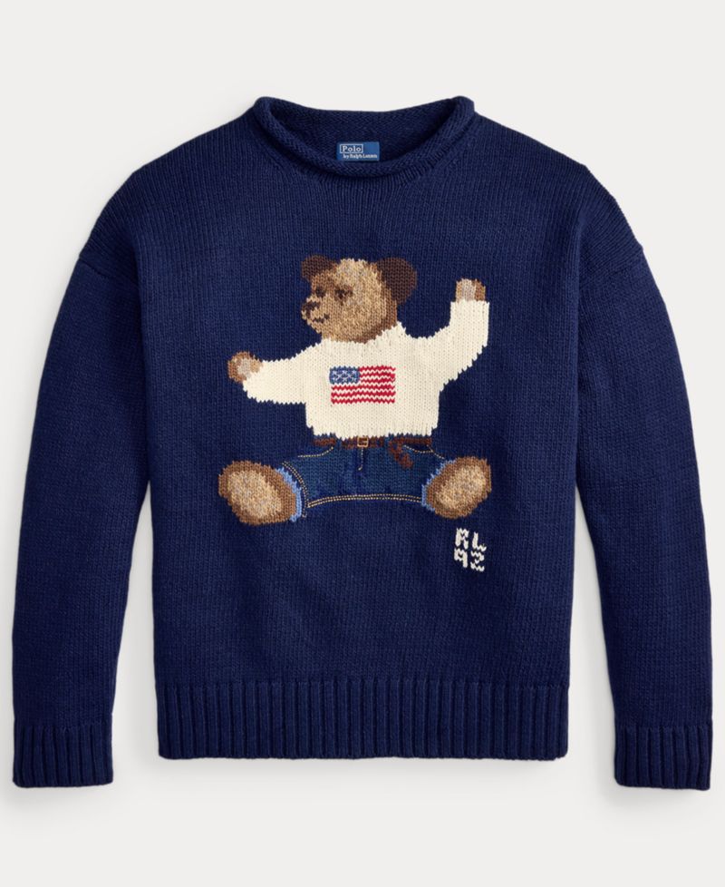 Women's Rolled Crewneck Long-Sleeve Sweater