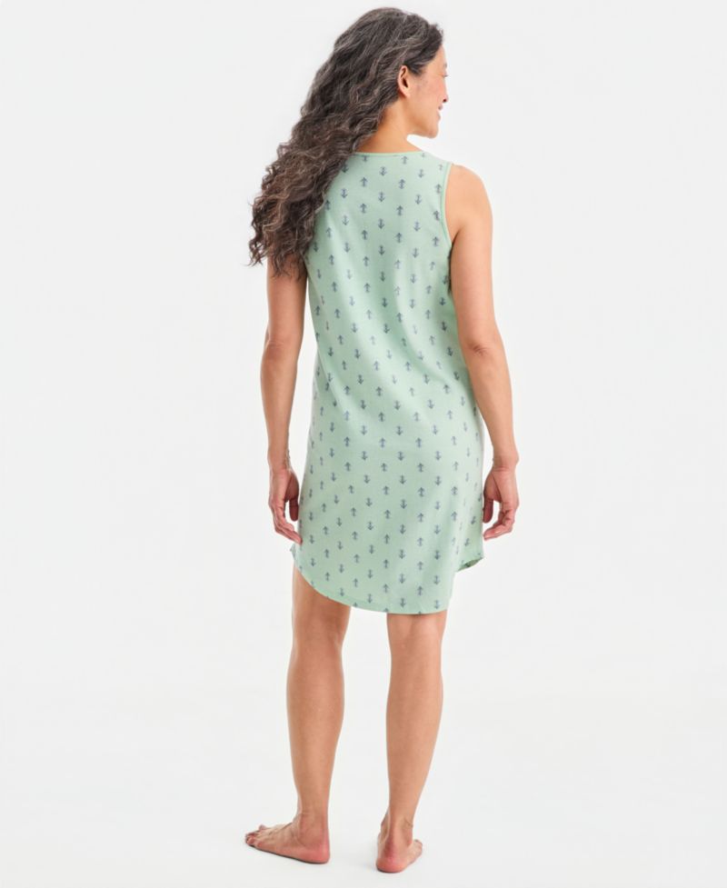 Women's Printed Jersey Tank Sleepshirt
