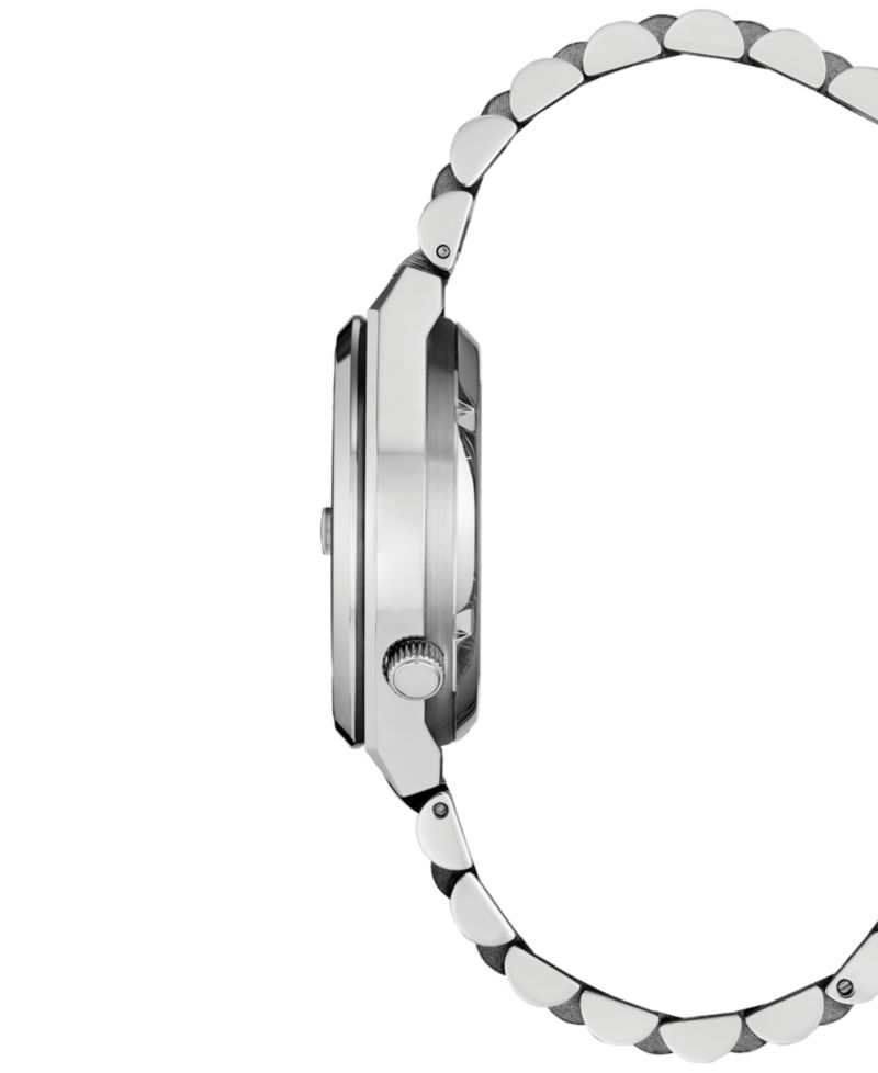 Men's Sport Luxury Tsuyosa Automatic Silver-Tone Stainless Steel Bracelet Watch 37mm