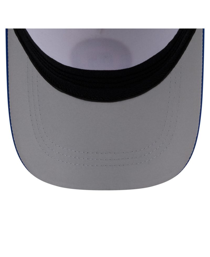 Men's White/Royal New York Giants Patch 39THIRTY A-Frame M-Crown Perforated Flex Hat