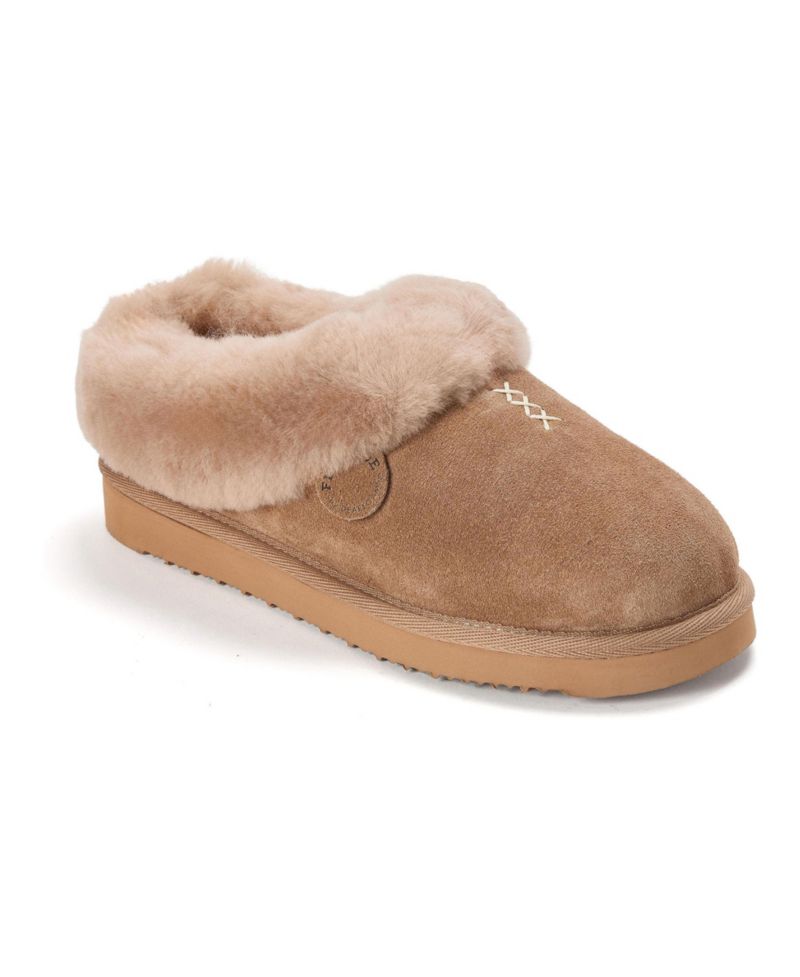 Women's Fireside by Adelaide Genuine Shearling Clog Slipper
