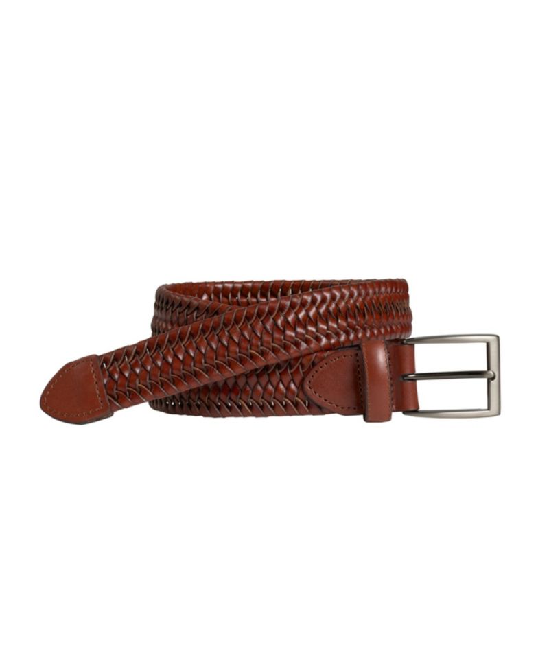 Men's Leather Braided Belt