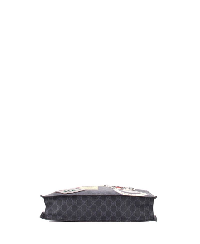 North South Courrier Convertible GG Coated Canvas Tote