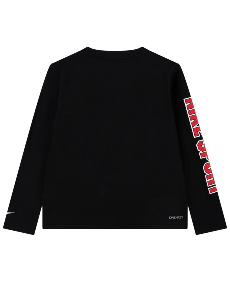 Boys' 2T-7 Dri-FIT Long-Sleeve Graphic T-Shirt