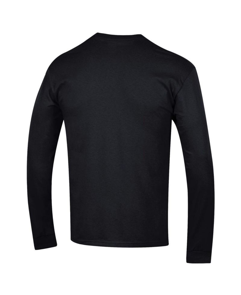 Men's Heather Gray UCLA Bruins Arch Over Logo 2-Hit Long Sleeve T-Shirt