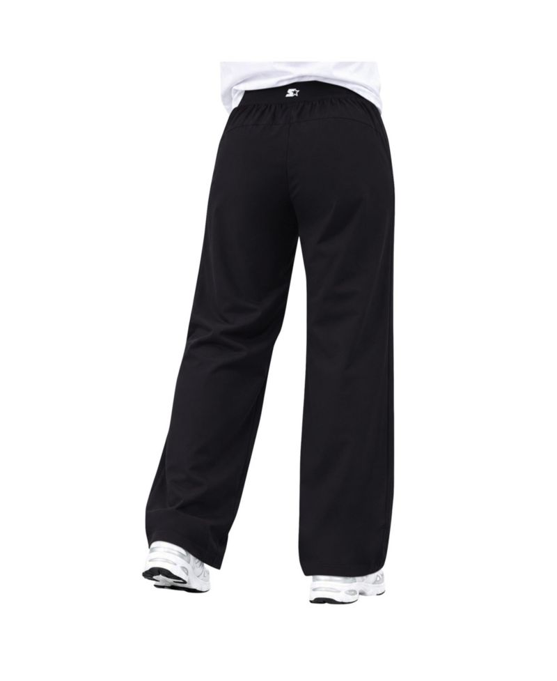 Women's Black San Francisco 49ers Athleisure Wide-Leg Trousers