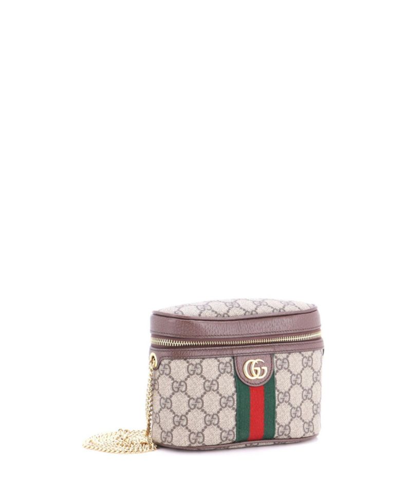 Small Ophidia Chain Belt Bag GG Coated Canvas