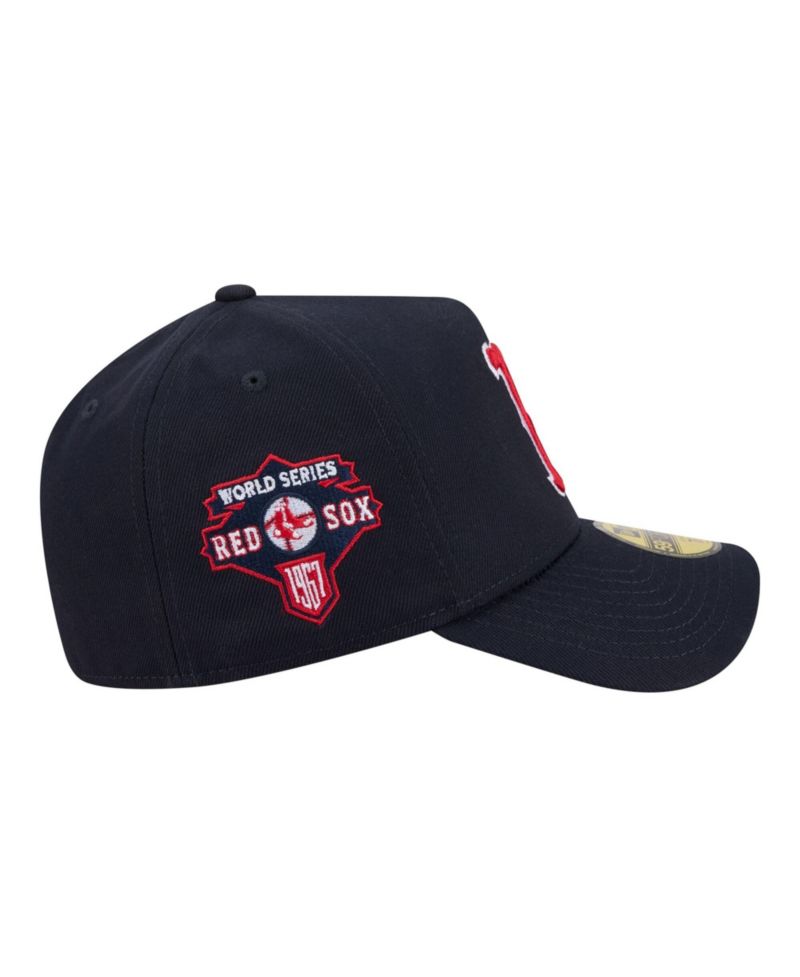 Men's Navy Boston Red Sox A-Frame 59FORTY Fitted Hat
