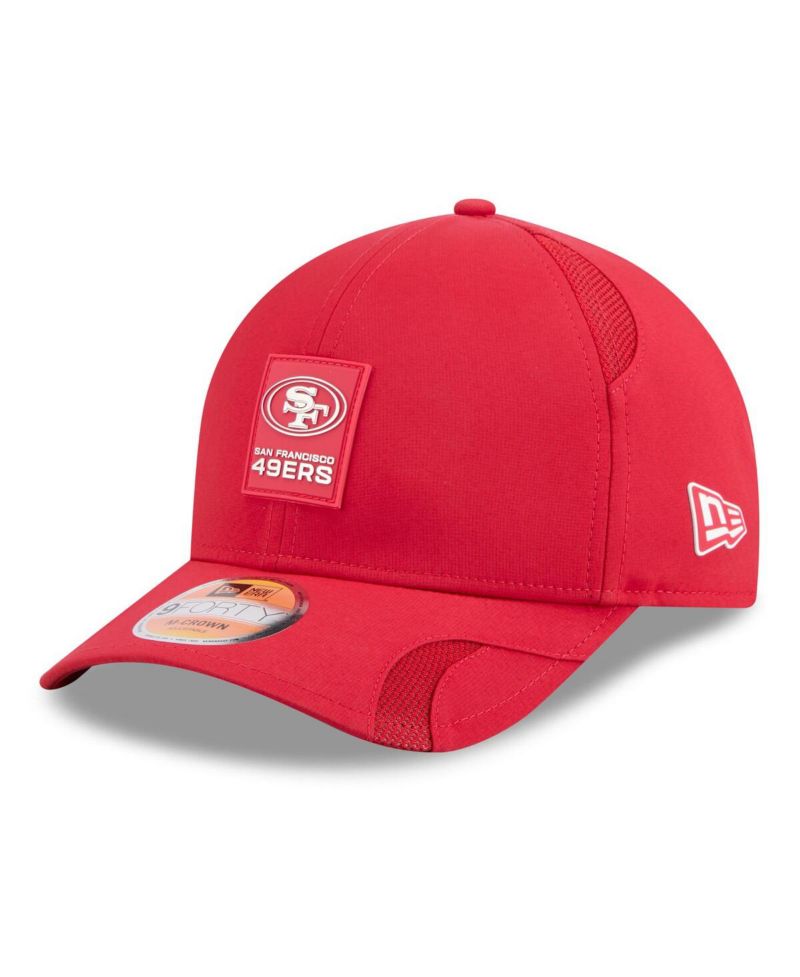 Men's Scarlet San Francisco 49ers 2025 Sideline M-Crown 9FORTY Adjustable Hat