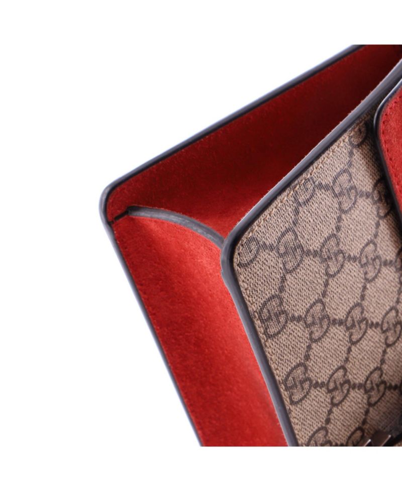 Small Dionysus Bag GG Coated Canvas with Crystal Embellished Metal